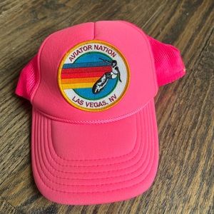 pink aviator nation hat